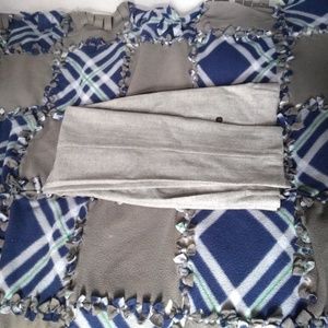 J Crew Slim Fit Grey Wool Pleated Dress Pants